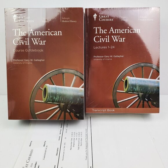 Great Courses American Civil War Lecture Books + 4 Vol. CDs, Guidebook Sealed - Picture 1 of 10
